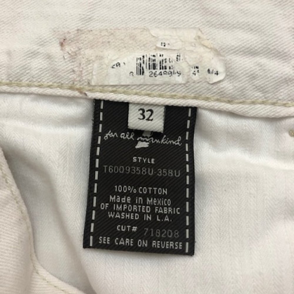 7 For All Mankind Dylan Off-White Cargo Pants - Picture 7 of 8
